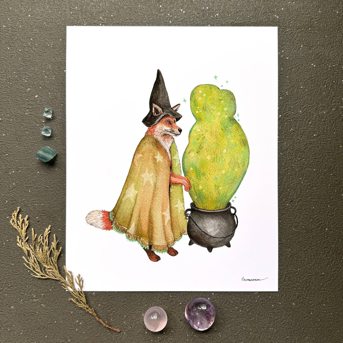 Witchy Whiskers (8&quot; x 10&quot; Print)