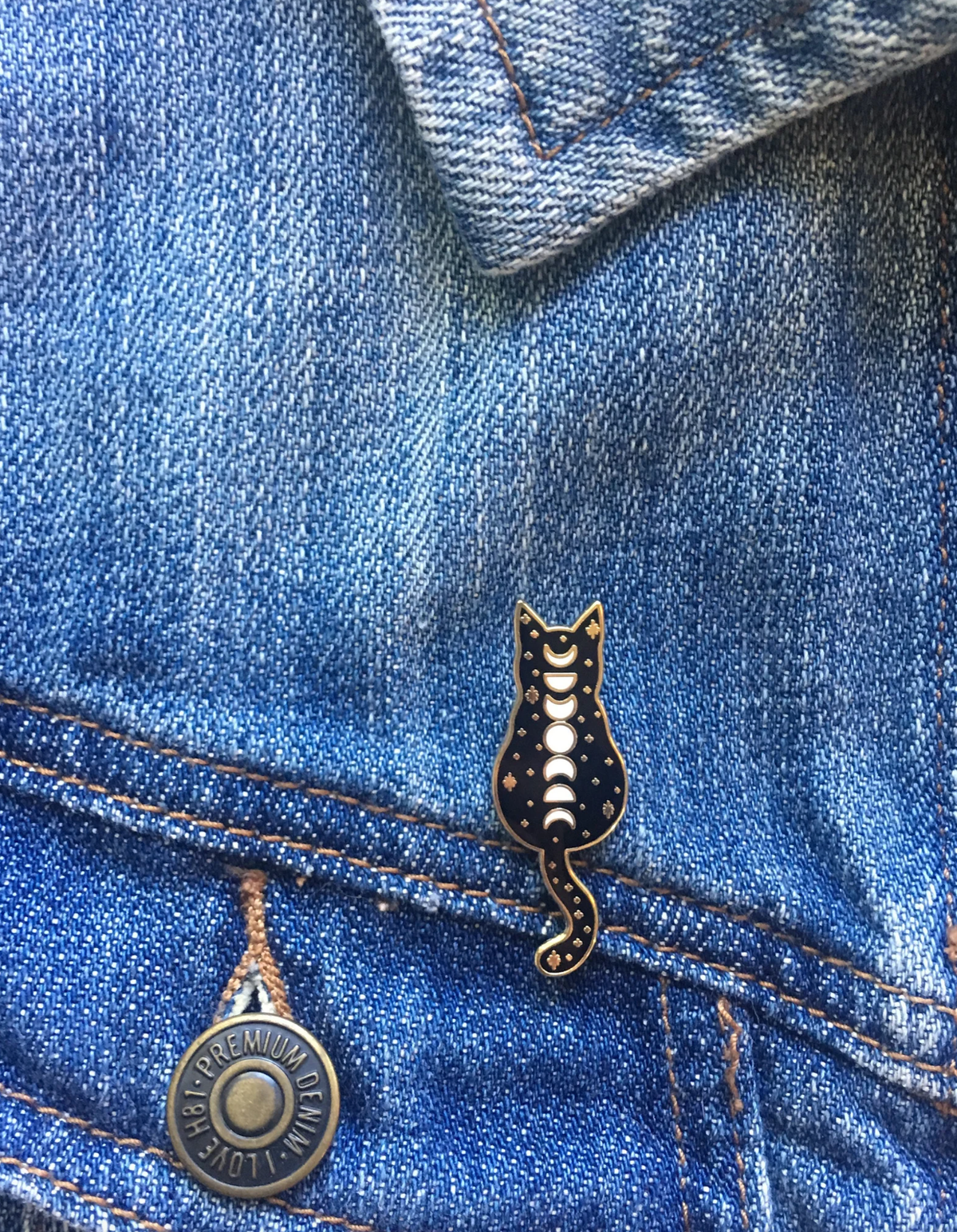 Cosmic Cat Enamel Pin