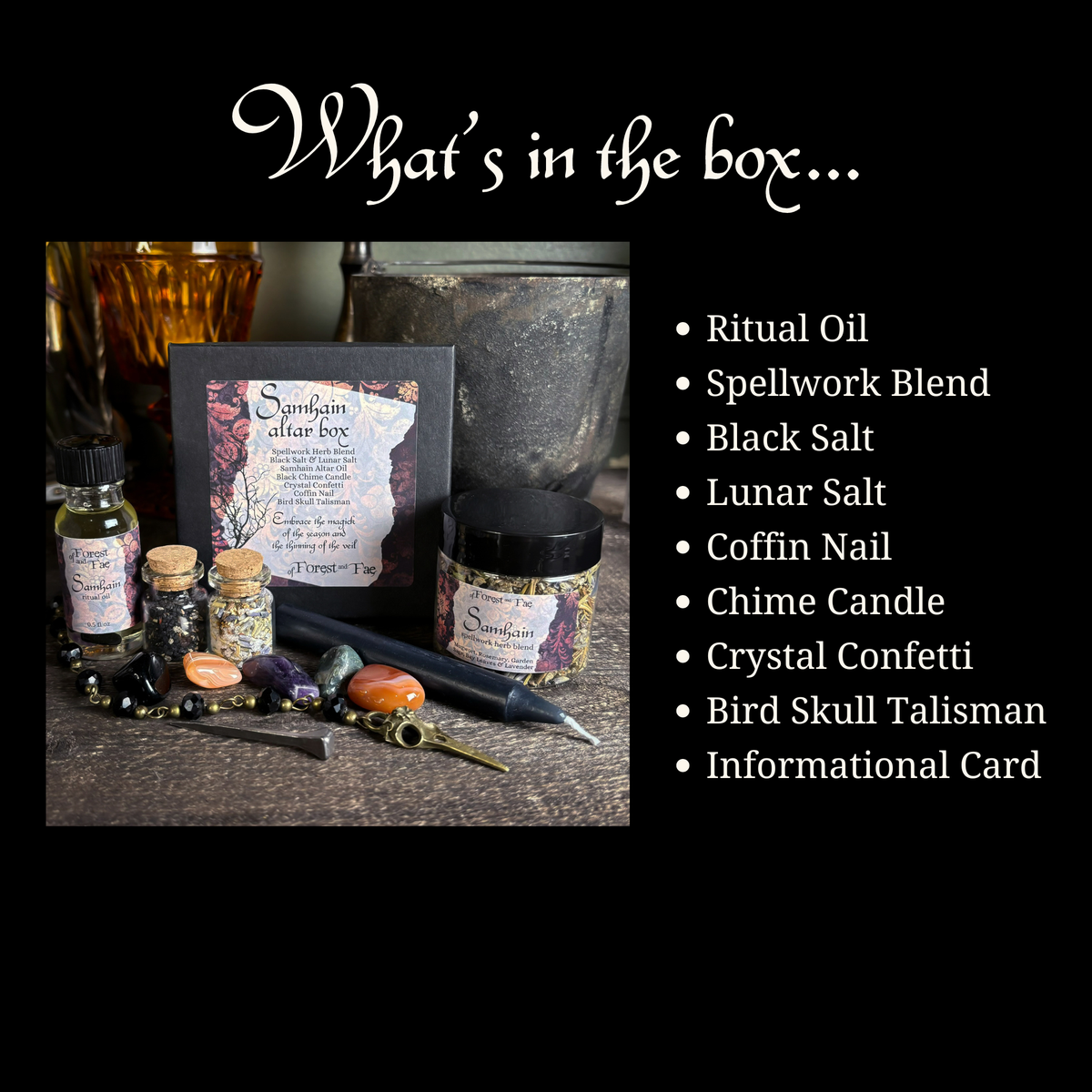 Samhain Altar Box • Witch kit for ritual &amp; spells