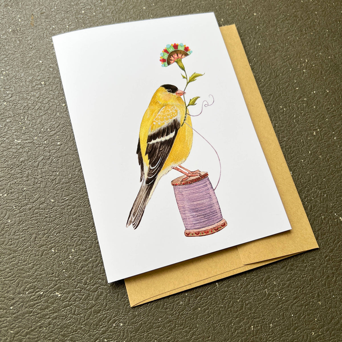 Floral Finch Card