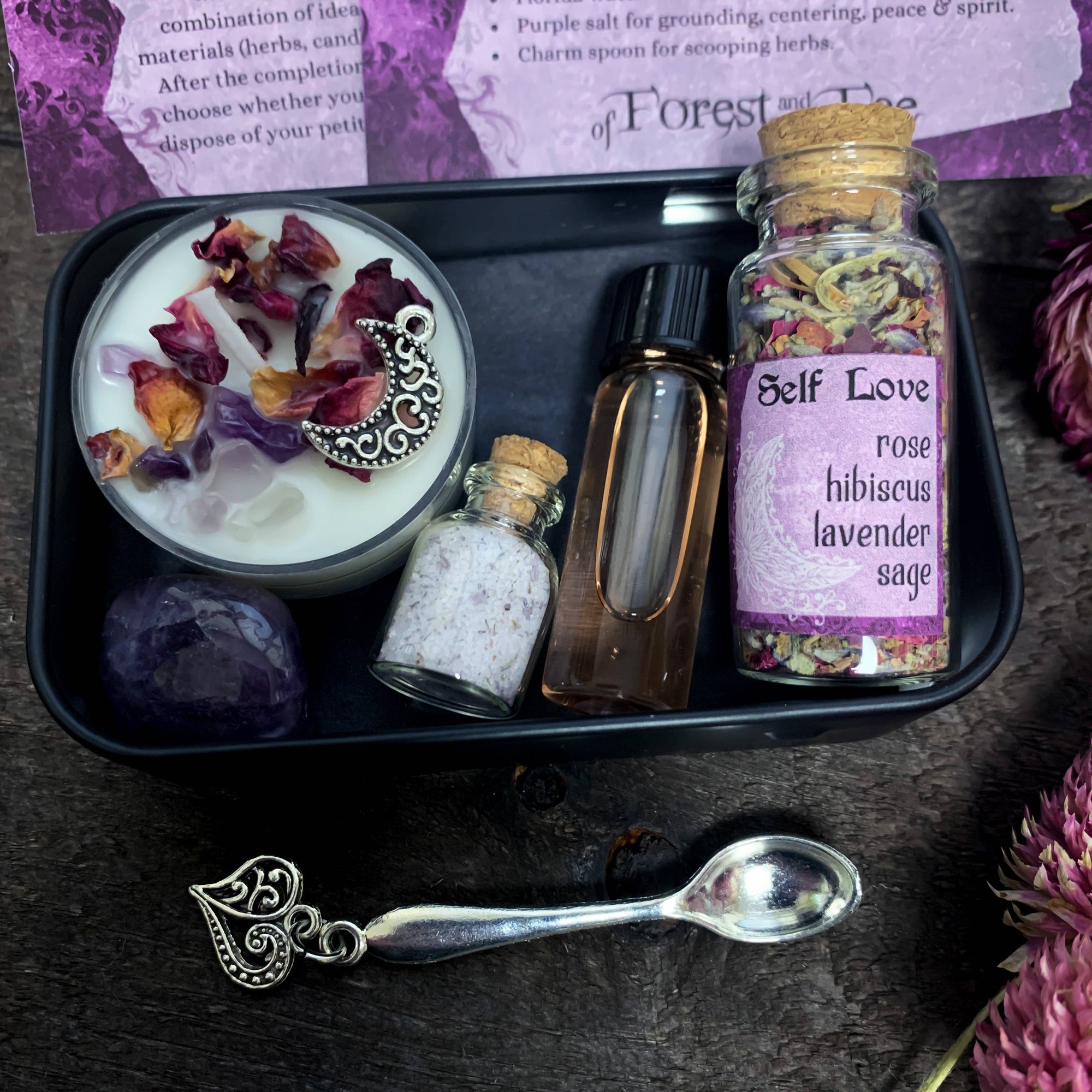 Self Love Travel Altar: Witch Kit for Rituals and Spells