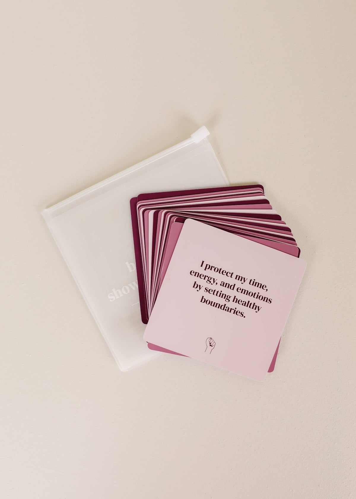 Boundaries Shower Affirmation™ Cards