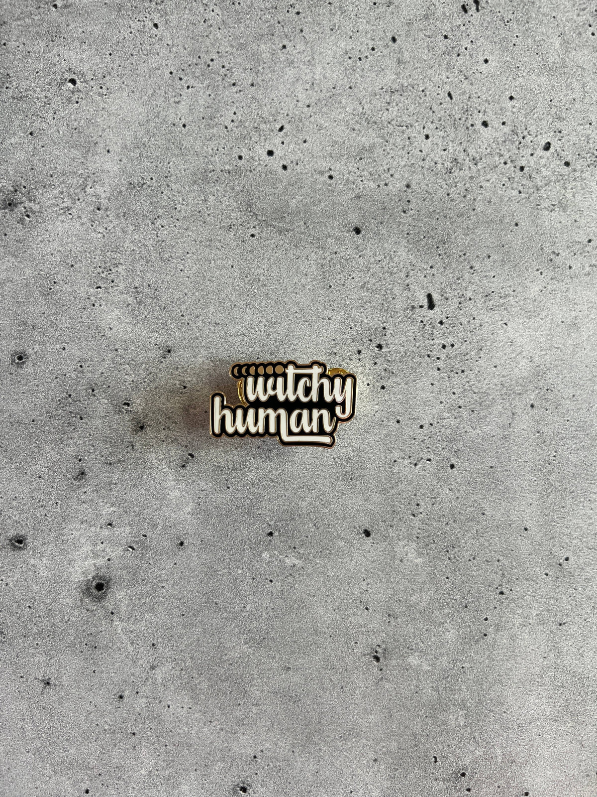 Witchy Human Enamel Pin