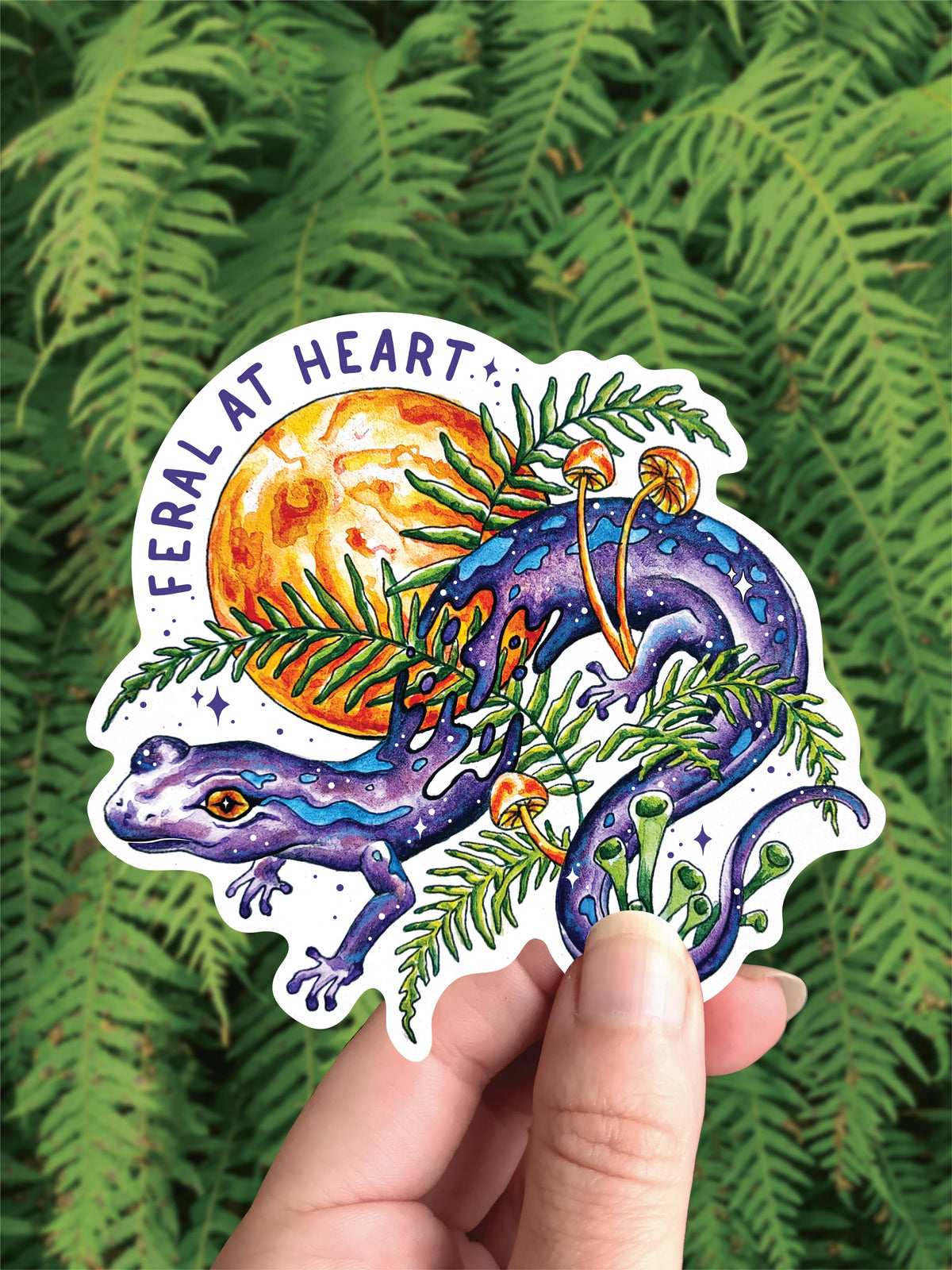 Feral At Heart Vinyl Sticker