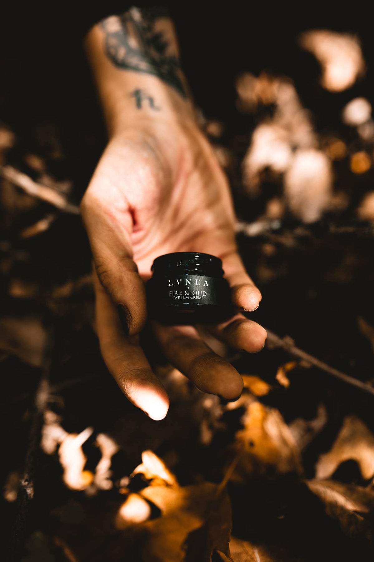 FIRE &amp; OUD Solid Perfume | Agarwood, cedar, smoke