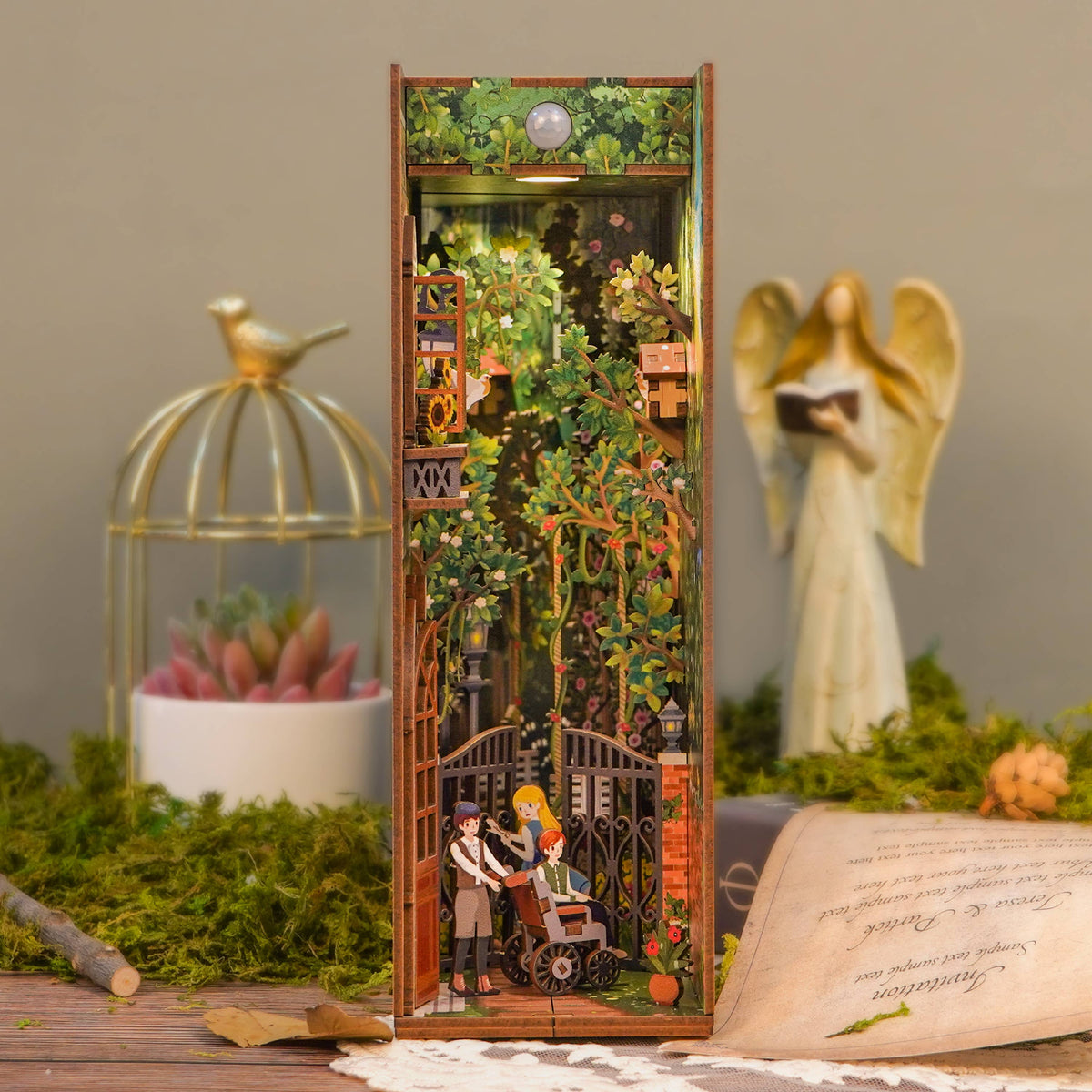 Secret Garden DIY Miniature House Book Nook Kit