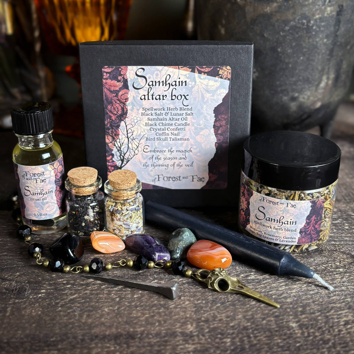 Samhain Altar Box • Witch kit for ritual &amp; spells