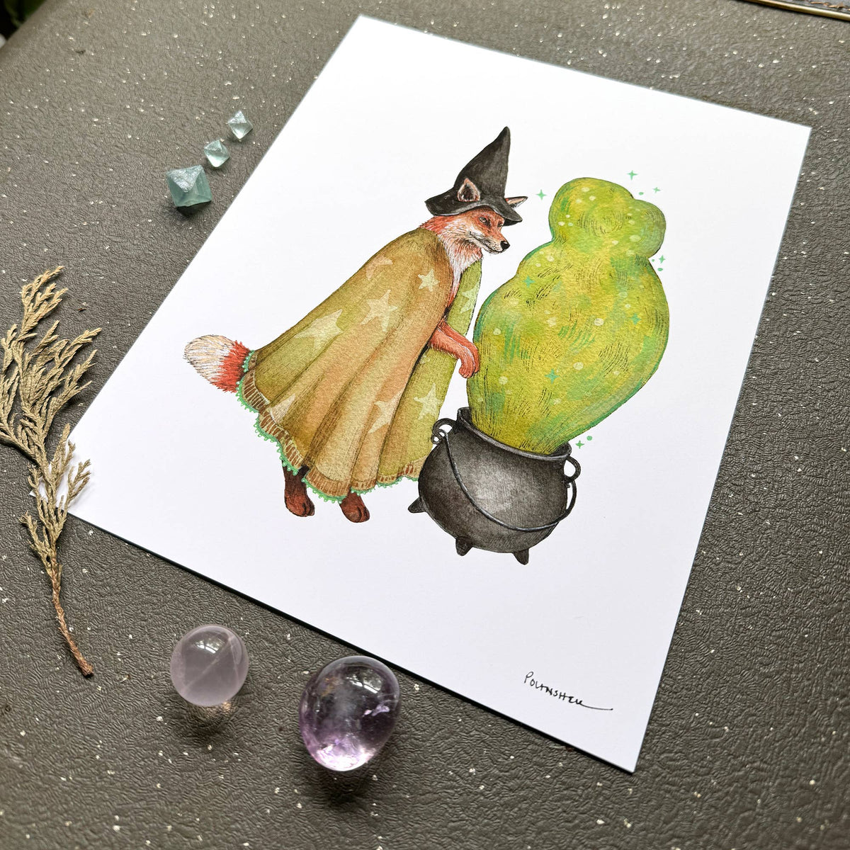 Witchy Whiskers (8&quot; x 10&quot; Print)