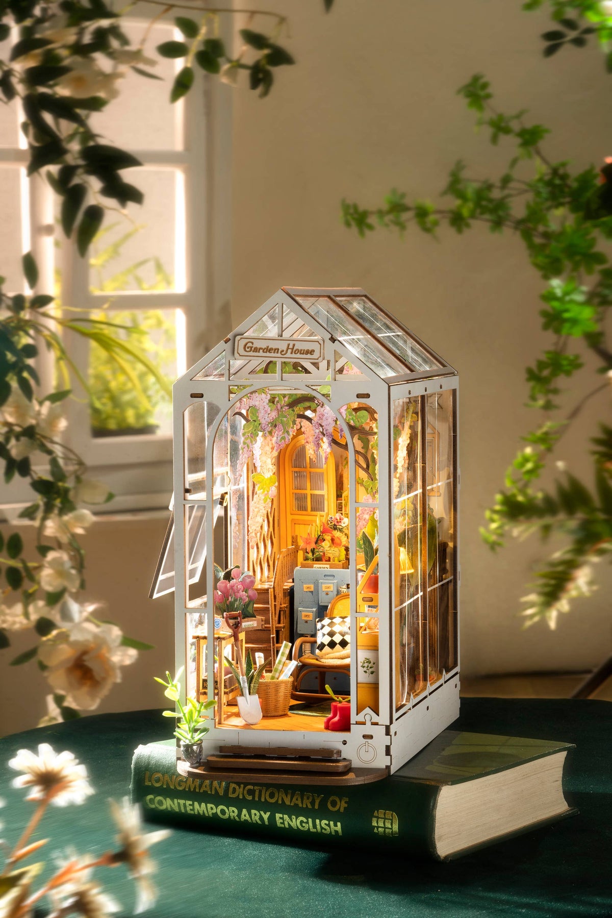 Garden House DIY Miniature House Book Nook Kit