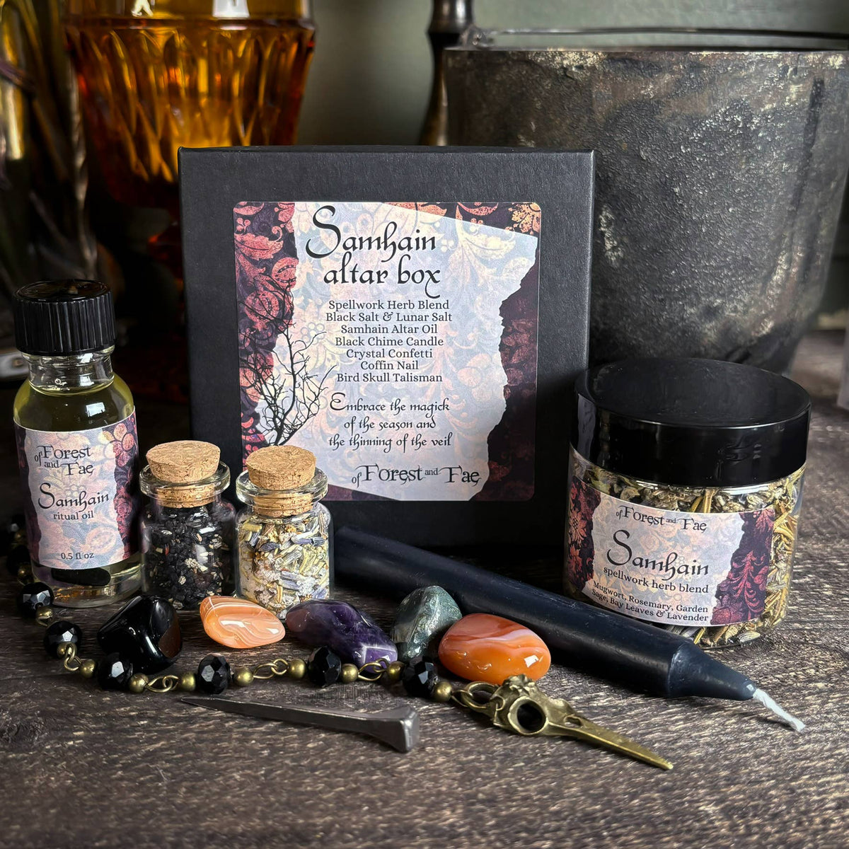 Samhain Altar Box • Witch kit for ritual &amp; spells