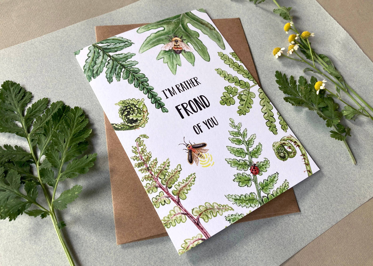 I&#39;m Rather Frond of You Card