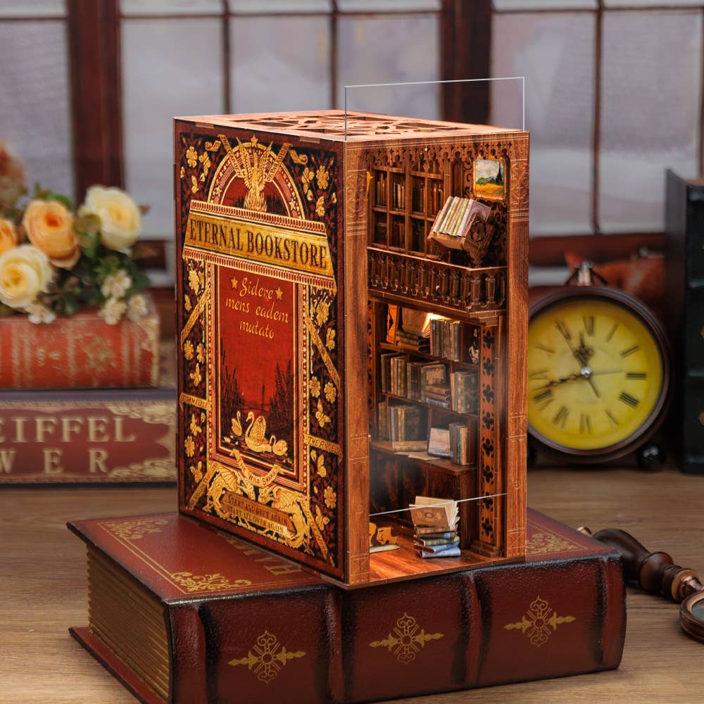 Eternal Bookstore with Dust Cover DIY Book Nook Kit