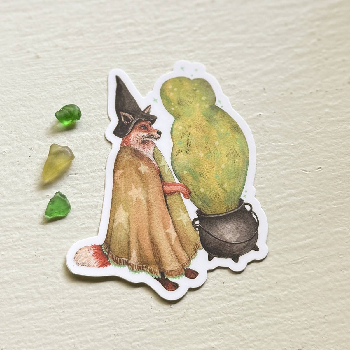 Witchy Whiskers Vinyl Sticker