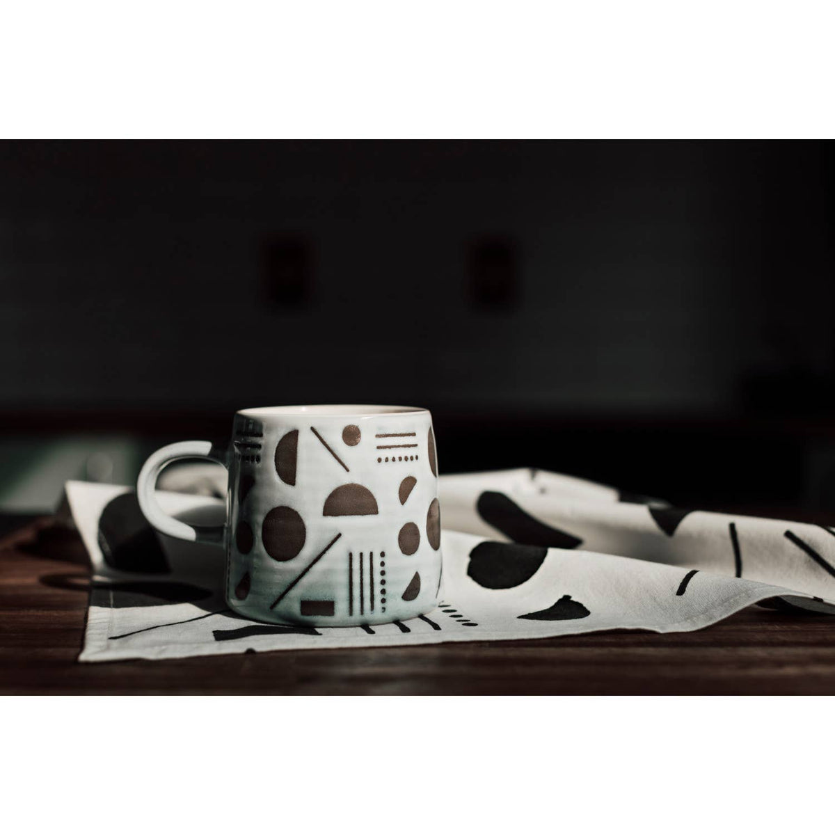 Domino Imprint Stoneware Mug