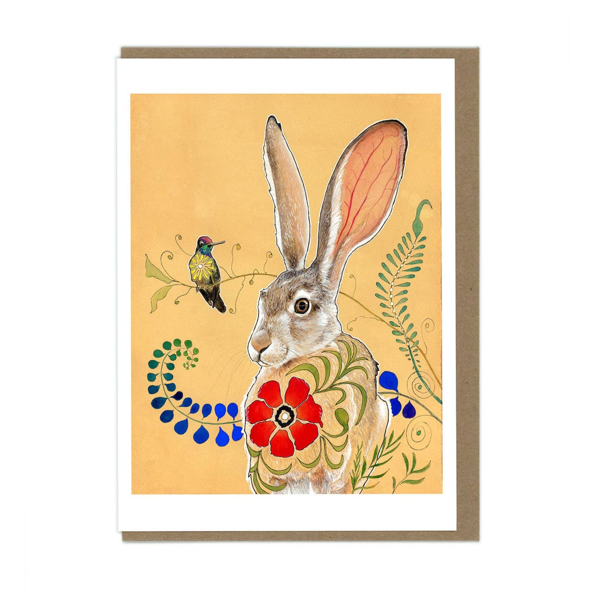 Beautiful Heart Rabbit Card