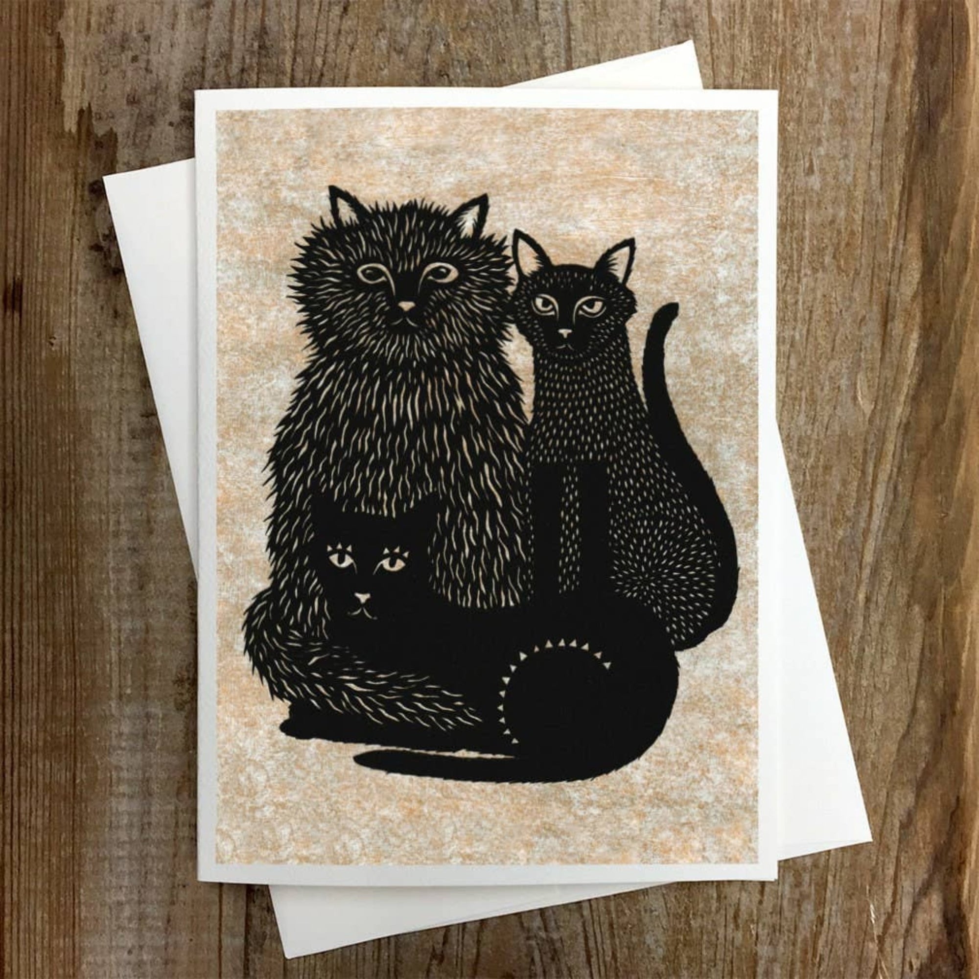 Cat Trio Greeting Card