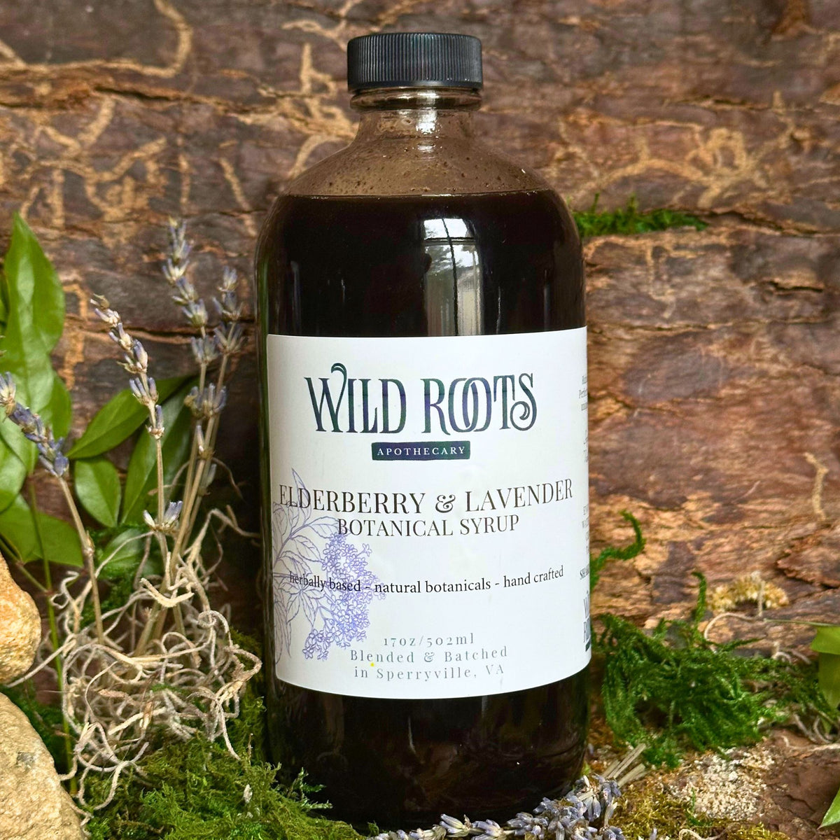 Elderberry Lavender Syrup 17oz Large