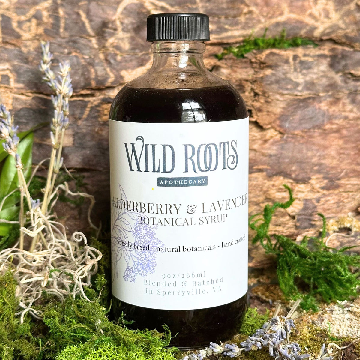 Elderberry and Lavender Syrup 9oz Small