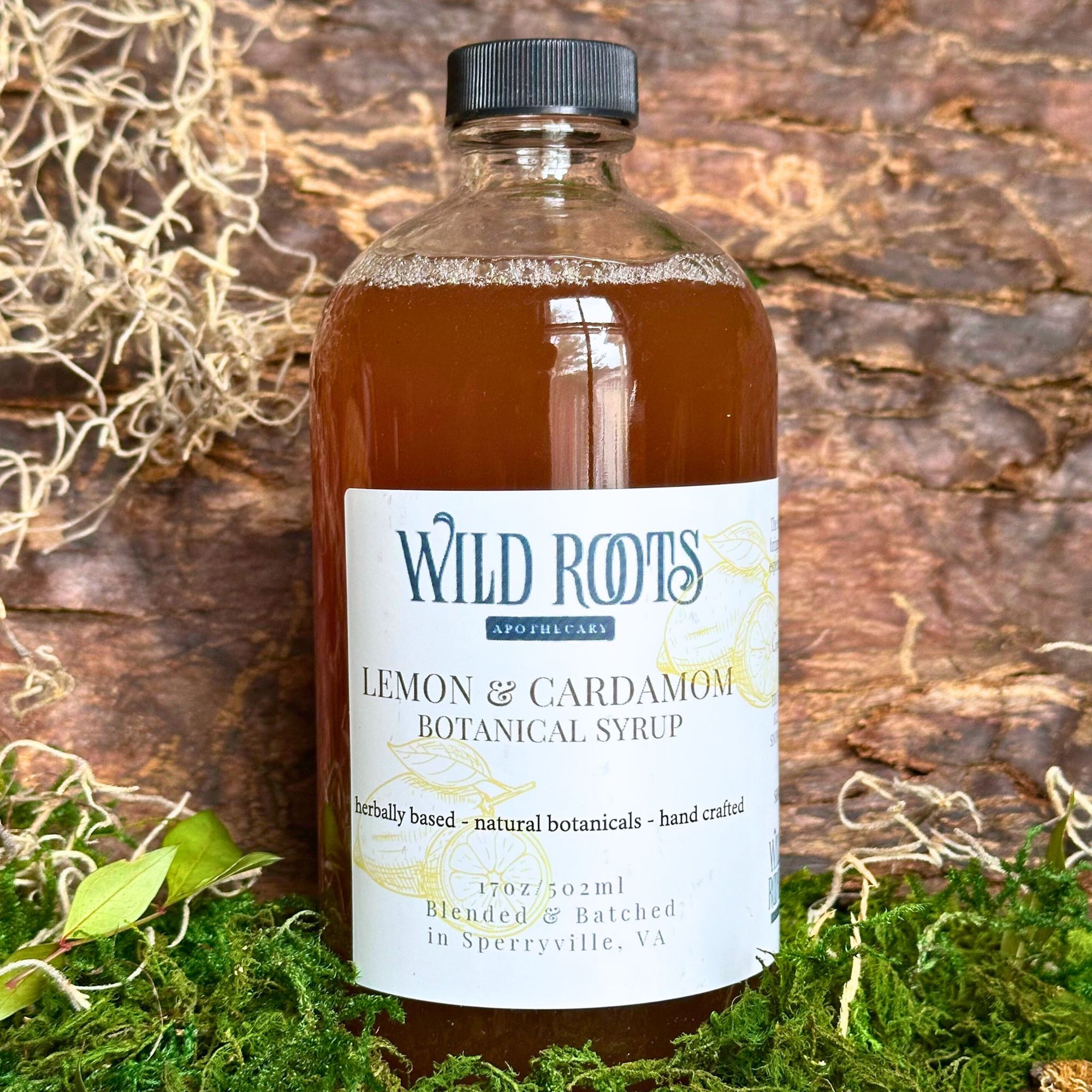 Lemon Cardamom Syrup 9oz Small