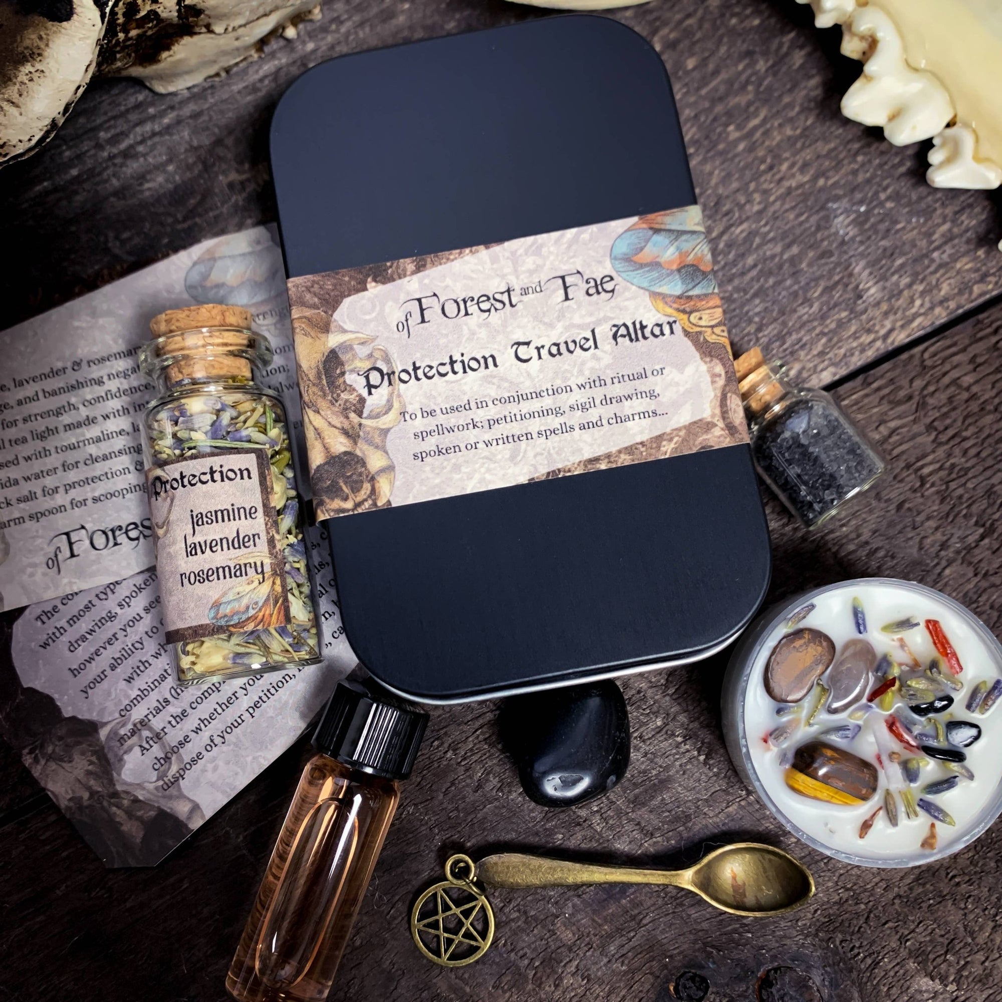 Protection Travel Altar: Witch Kit for Rituals and Spells