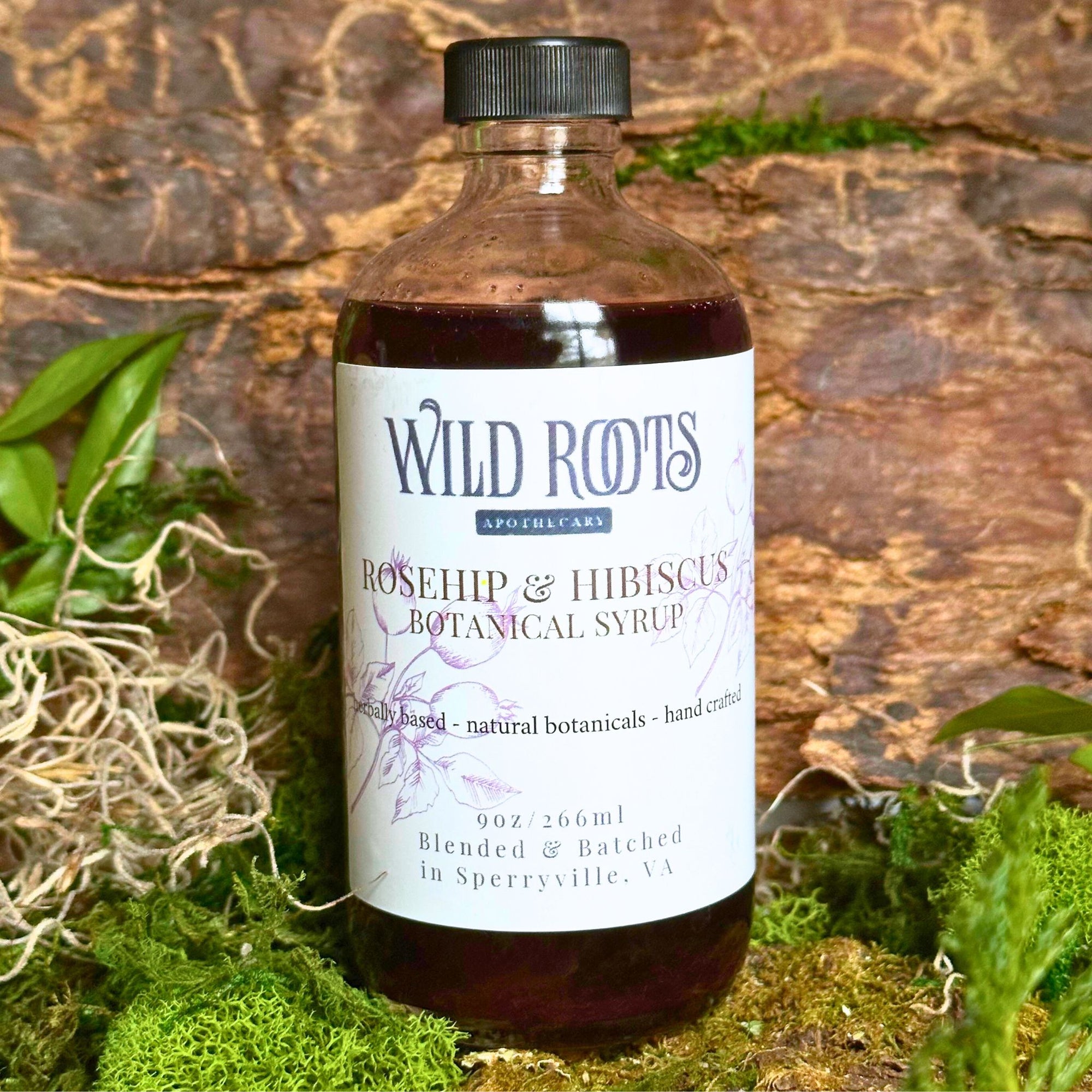 Rosehip Hibiscus Syrup Small 9oz