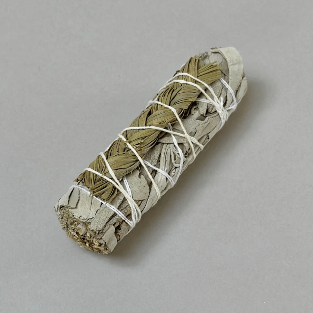 White Sage and Sweetgrass Incense Bundles