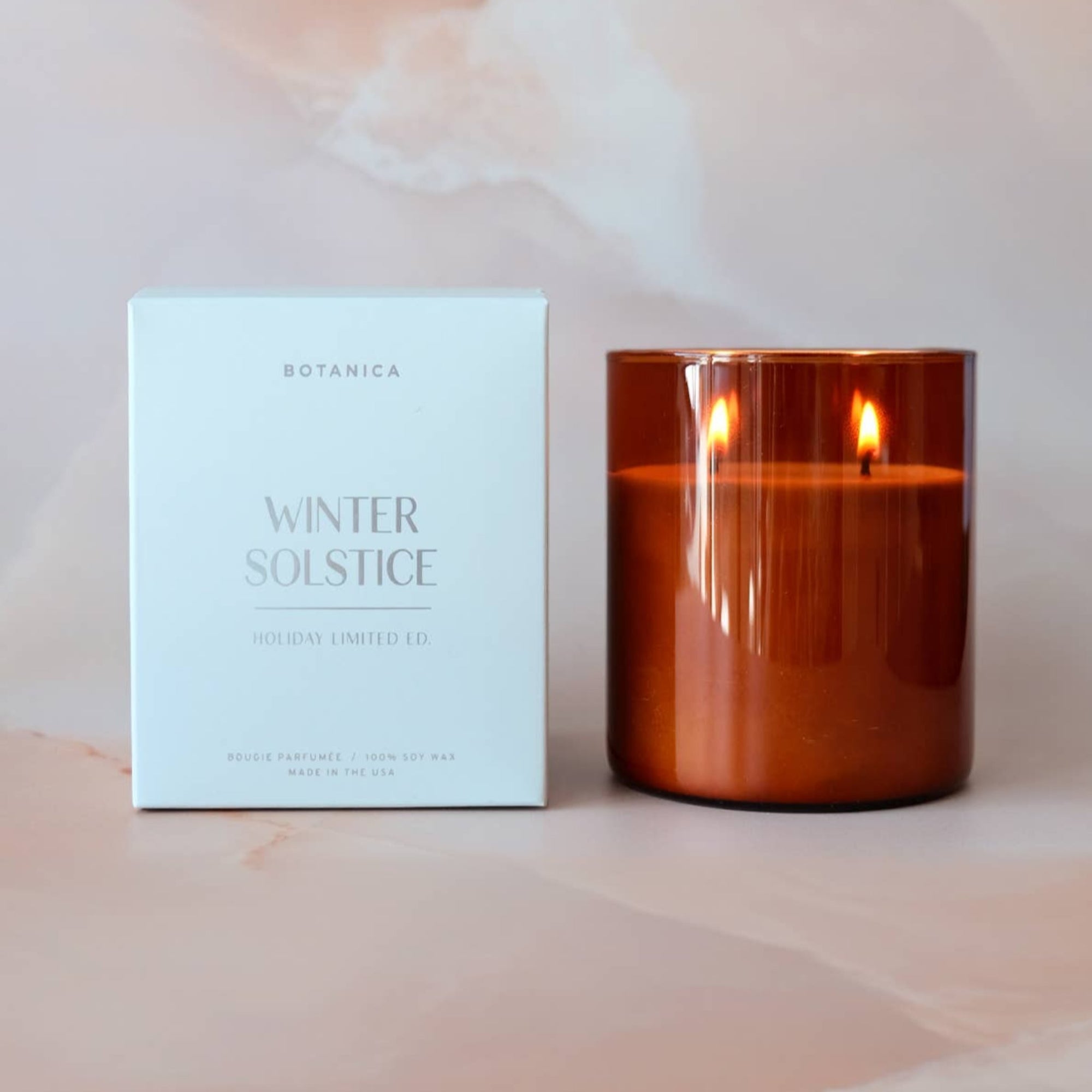 Winter Solstice Holiday Candle