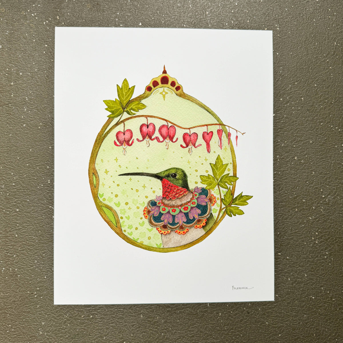 Hummingbird: Floral Flight Crew (8&quot; x 10&quot; Print) 