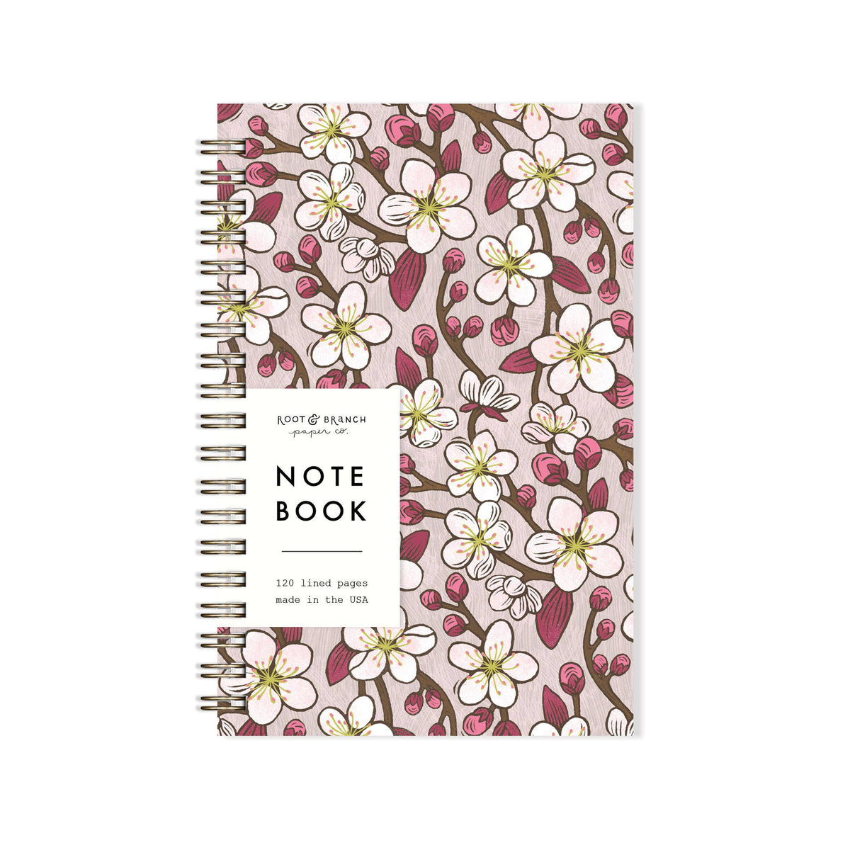 Cherry Blossom Spiral Bound Notebook