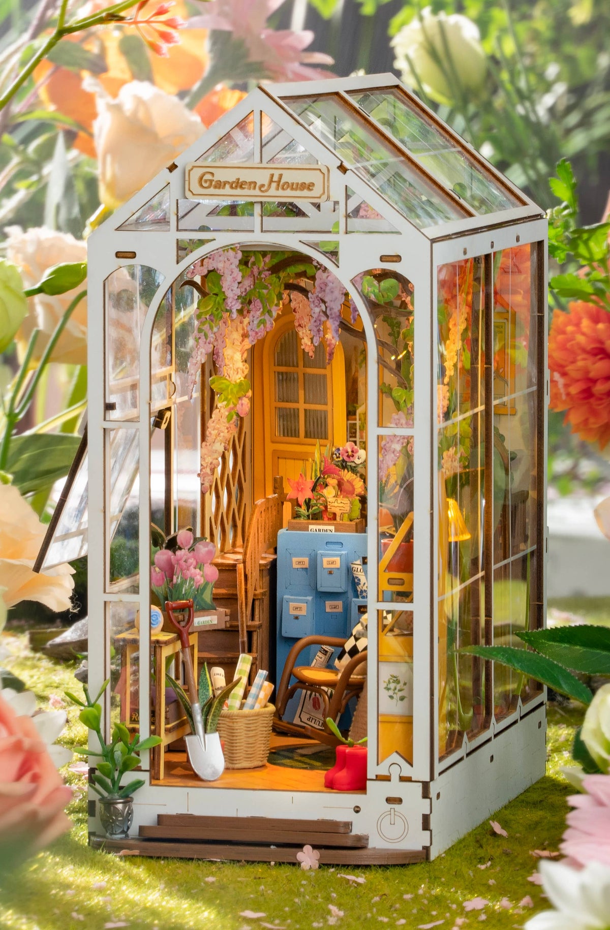 Garden House DIY Miniature House Book Nook Kit