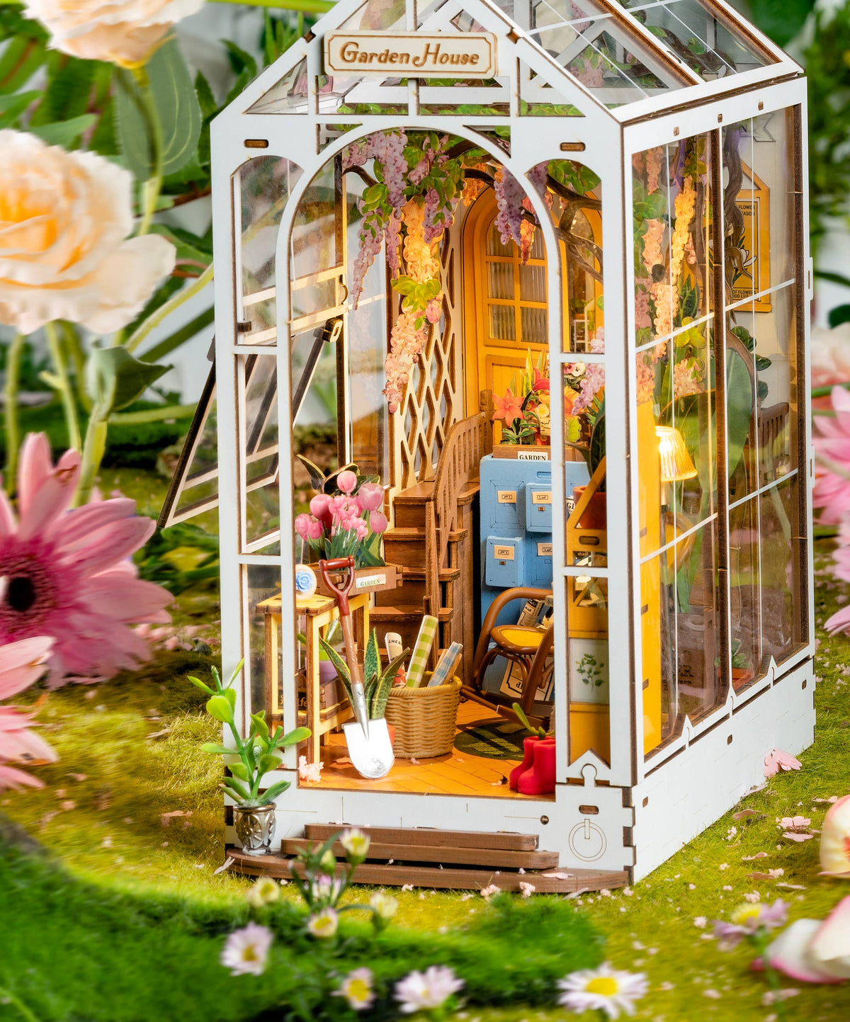 Garden House DIY Miniature House Book Nook Kit