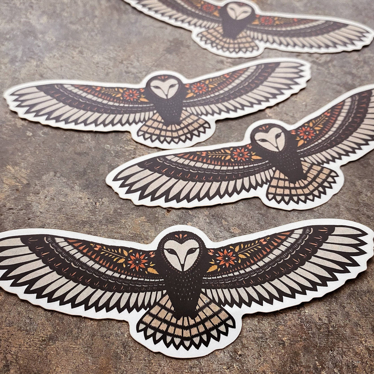 Barn Owl Vinyl Sticker