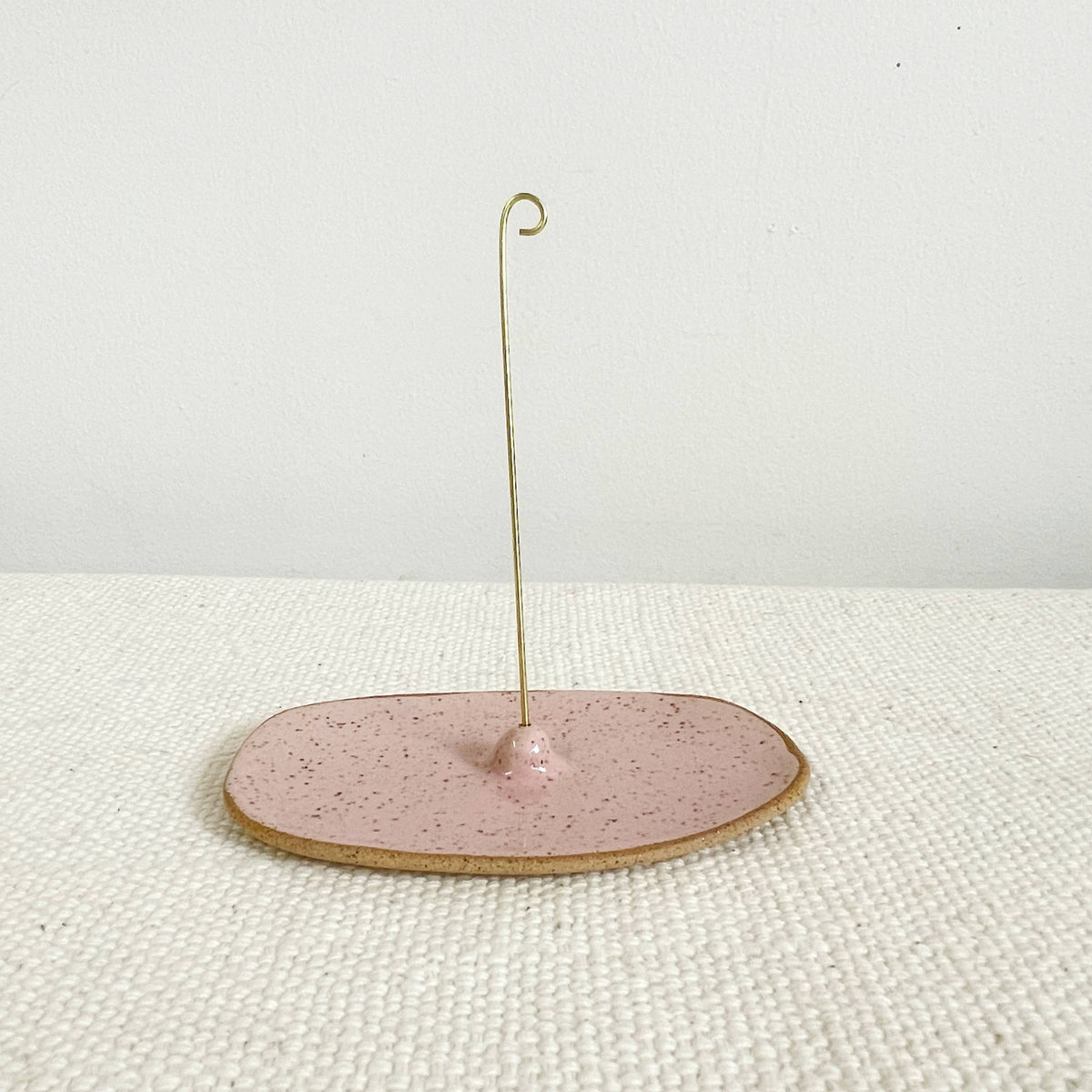 Pink Ceramic Rope Incense Burner