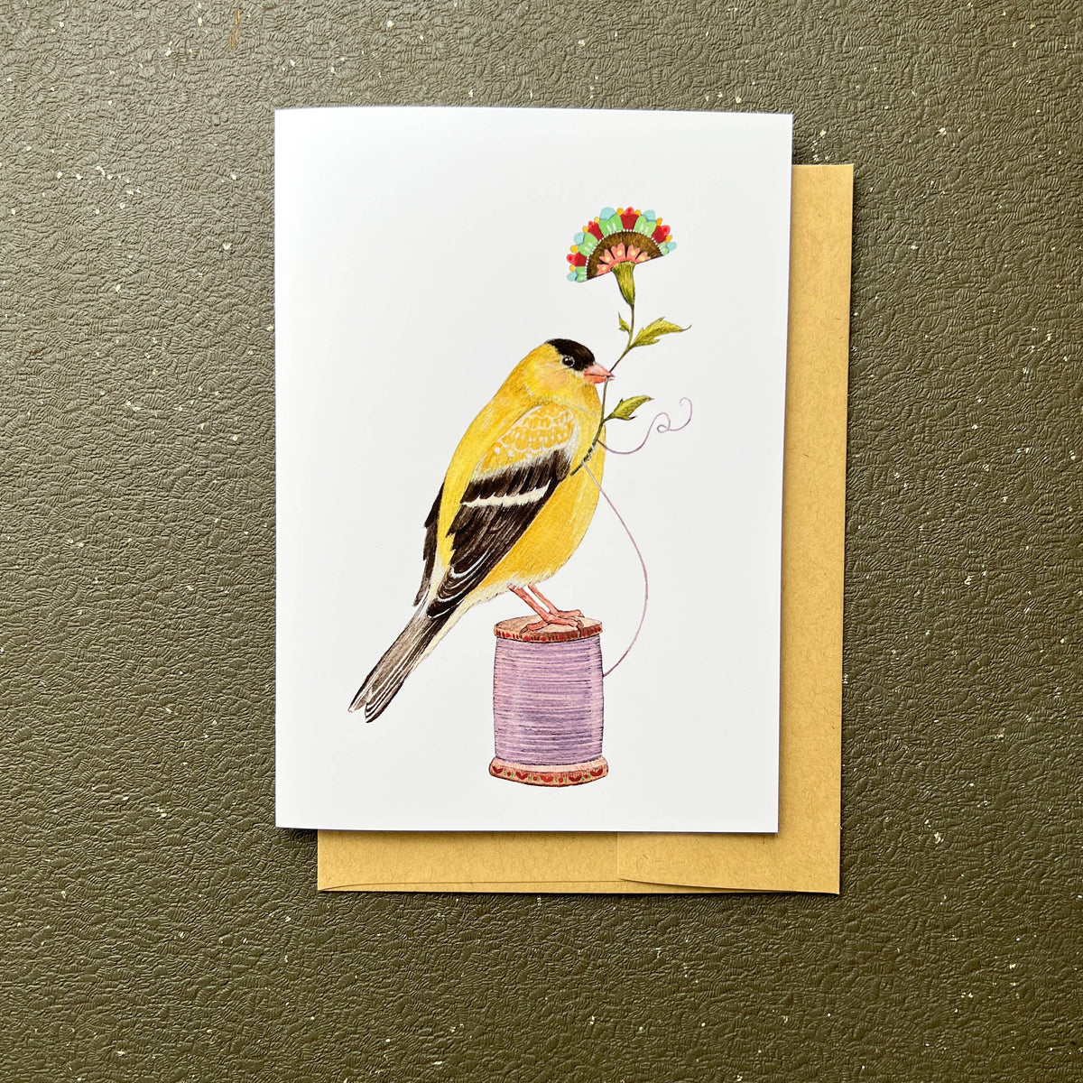 Floral Finch Card