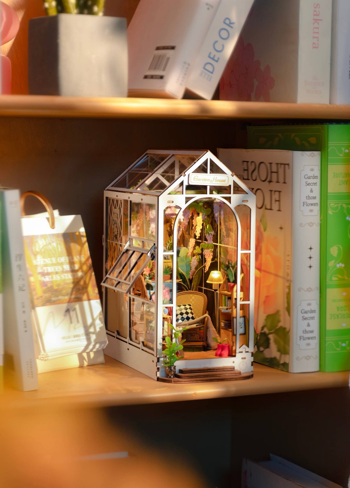 Garden House DIY Miniature House Book Nook Kit