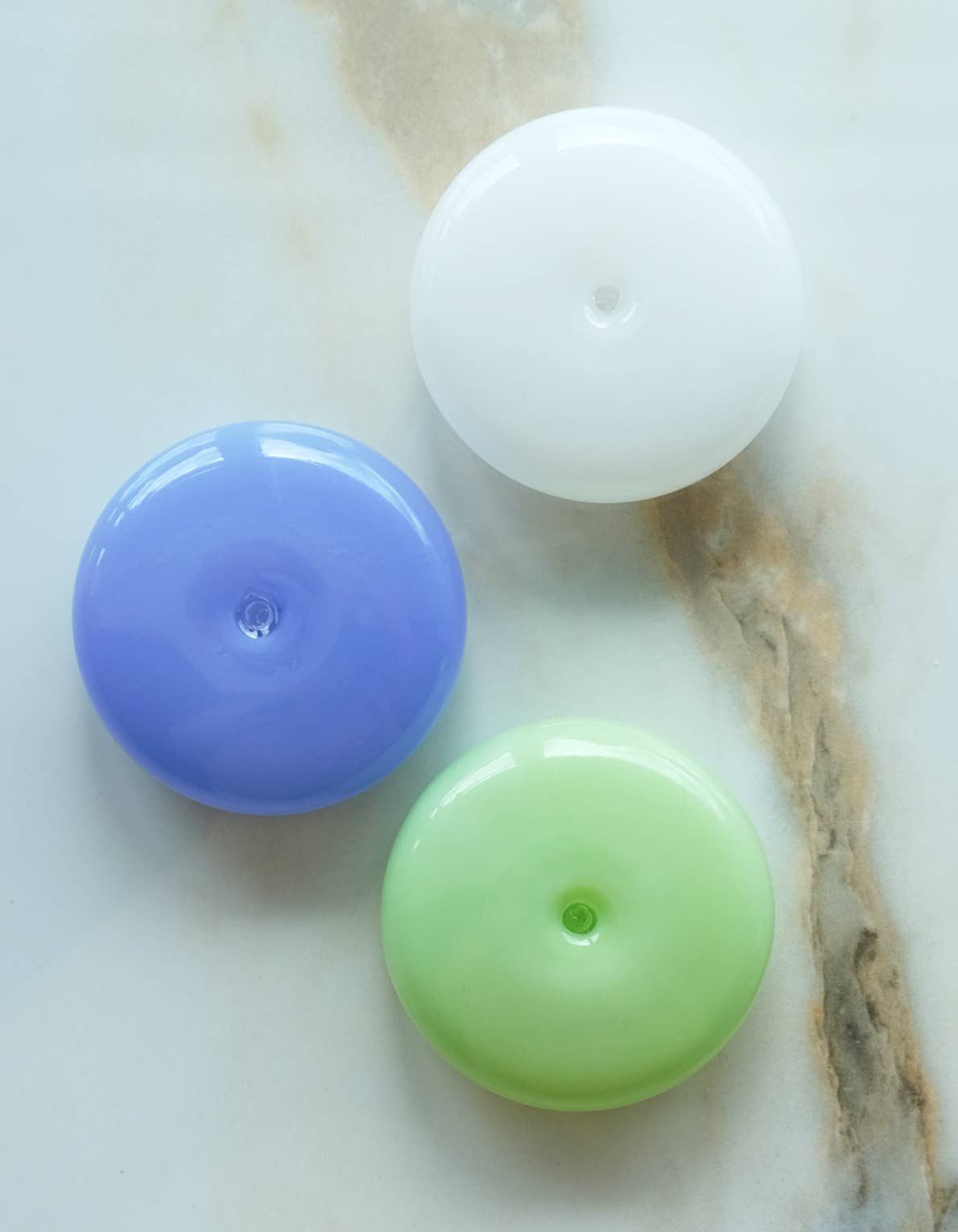 Bubble Incense Holder | Milk Glass Variations: Jade Milk Glass