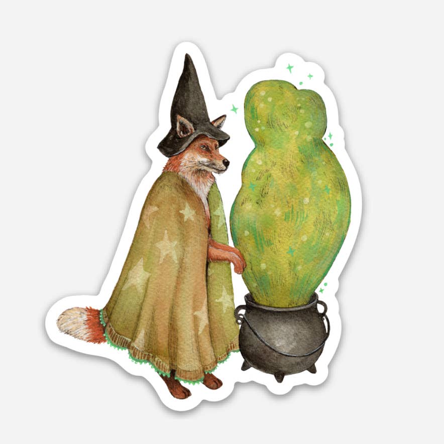 Witchy Whiskers Vinyl Sticker