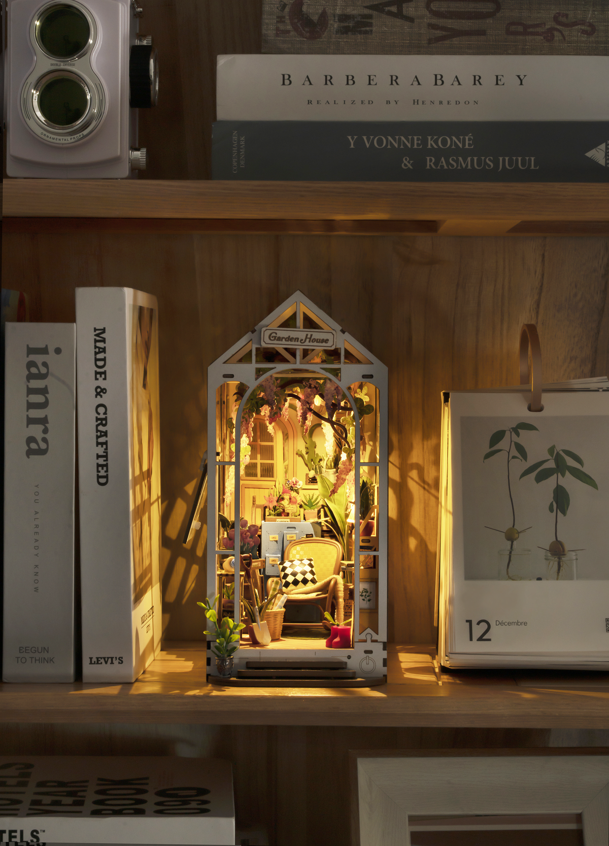 Garden House DIY Miniature House Book Nook Kit