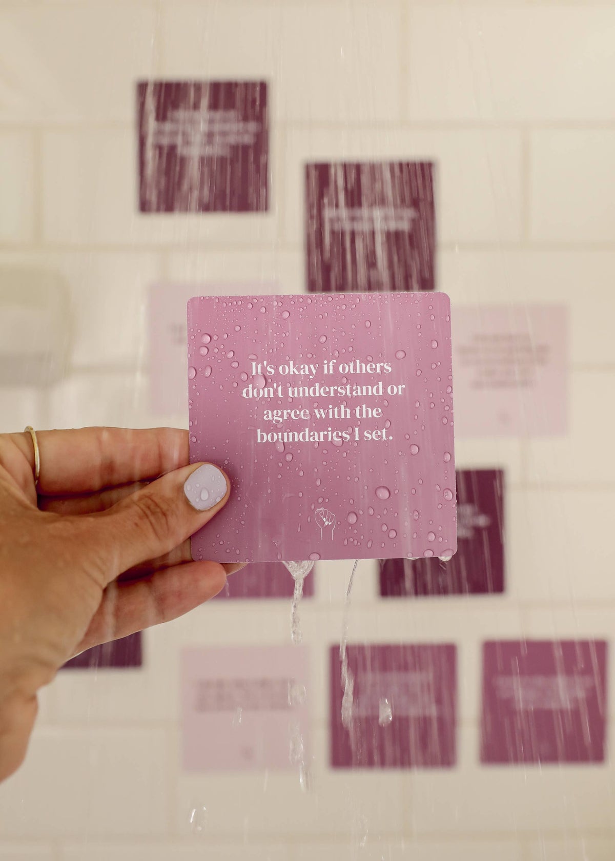 Boundaries Shower Affirmation™ Cards