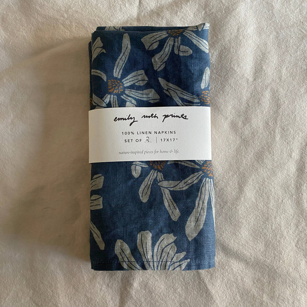 Blue Scatter Linen Napkins (Set of 2)