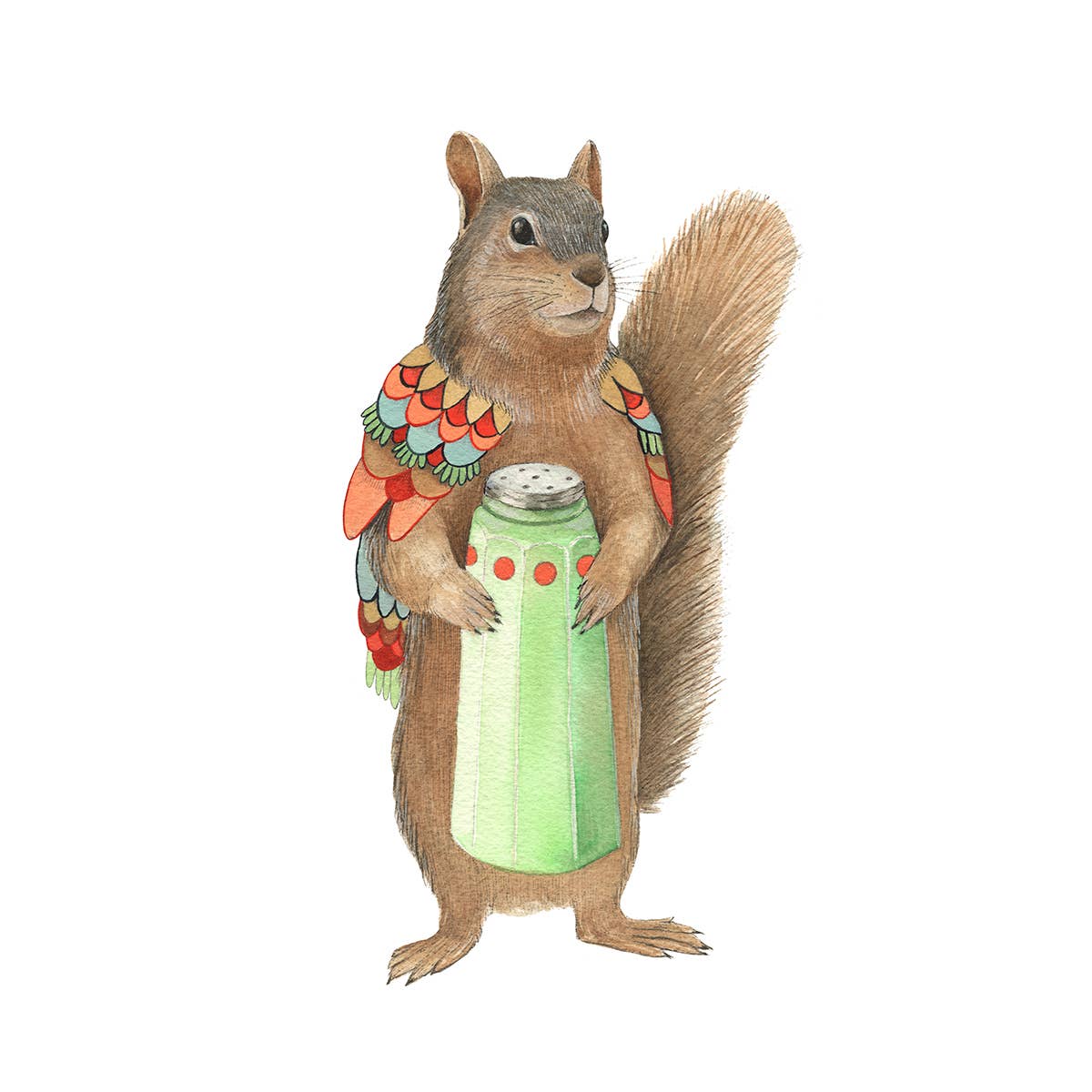 David the Salty Squirrel: Woodland Kitchen (8&quot; x 10&quot; Print)