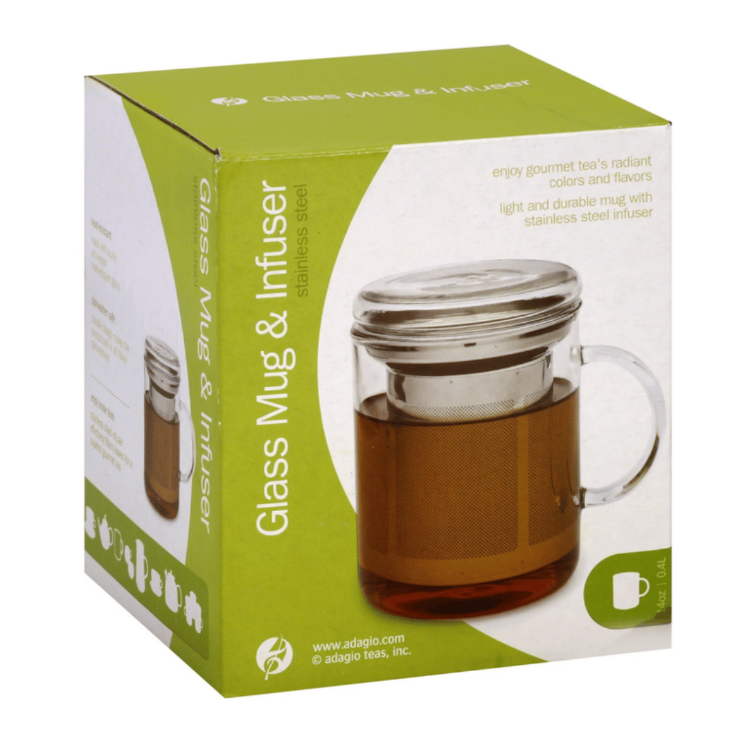 Travel Mug with Infuser & Jar of Tea | Gift Set | Arogya Holistic Healing