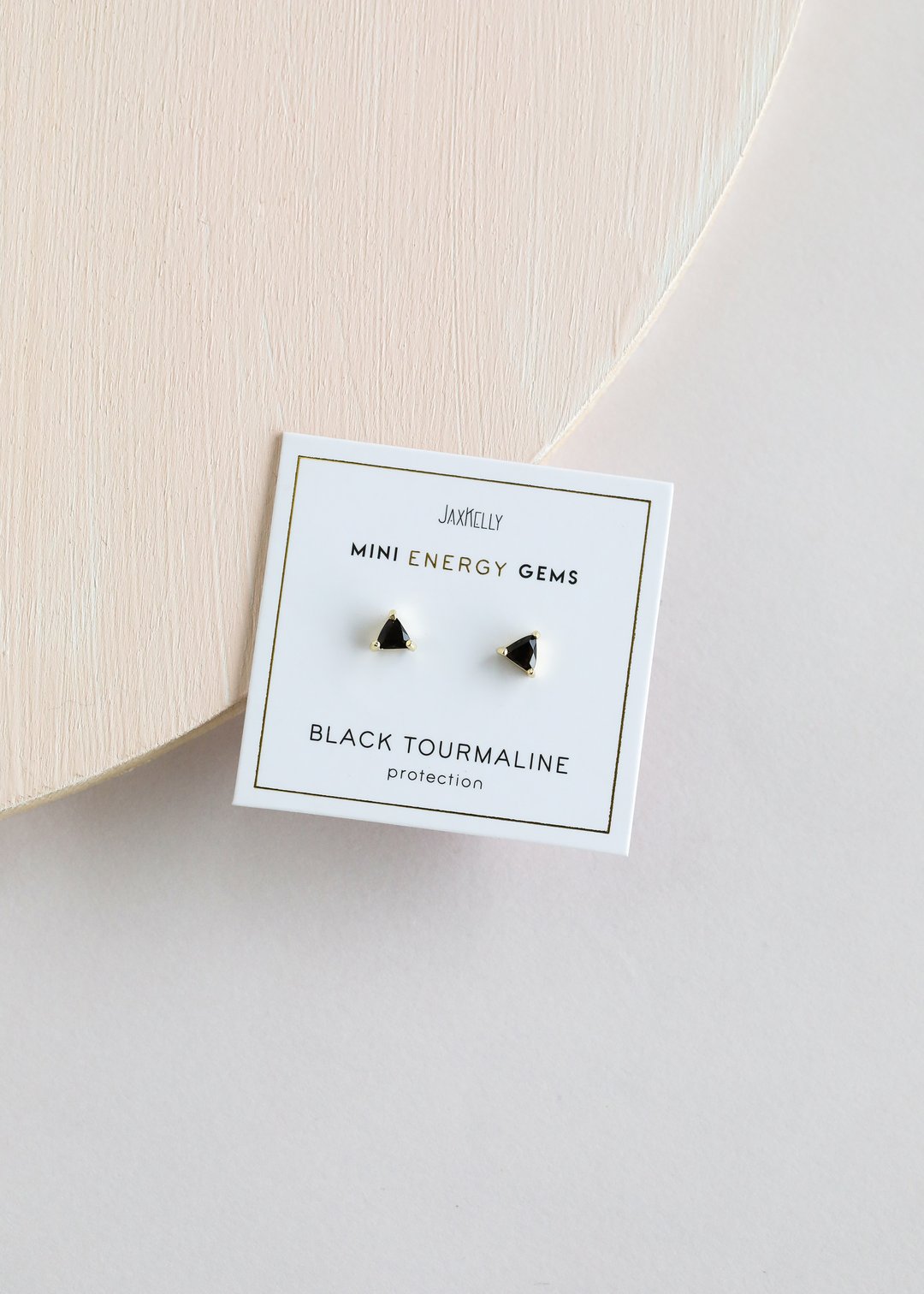 Black Tourmaline Mini Energy Gem Earrings