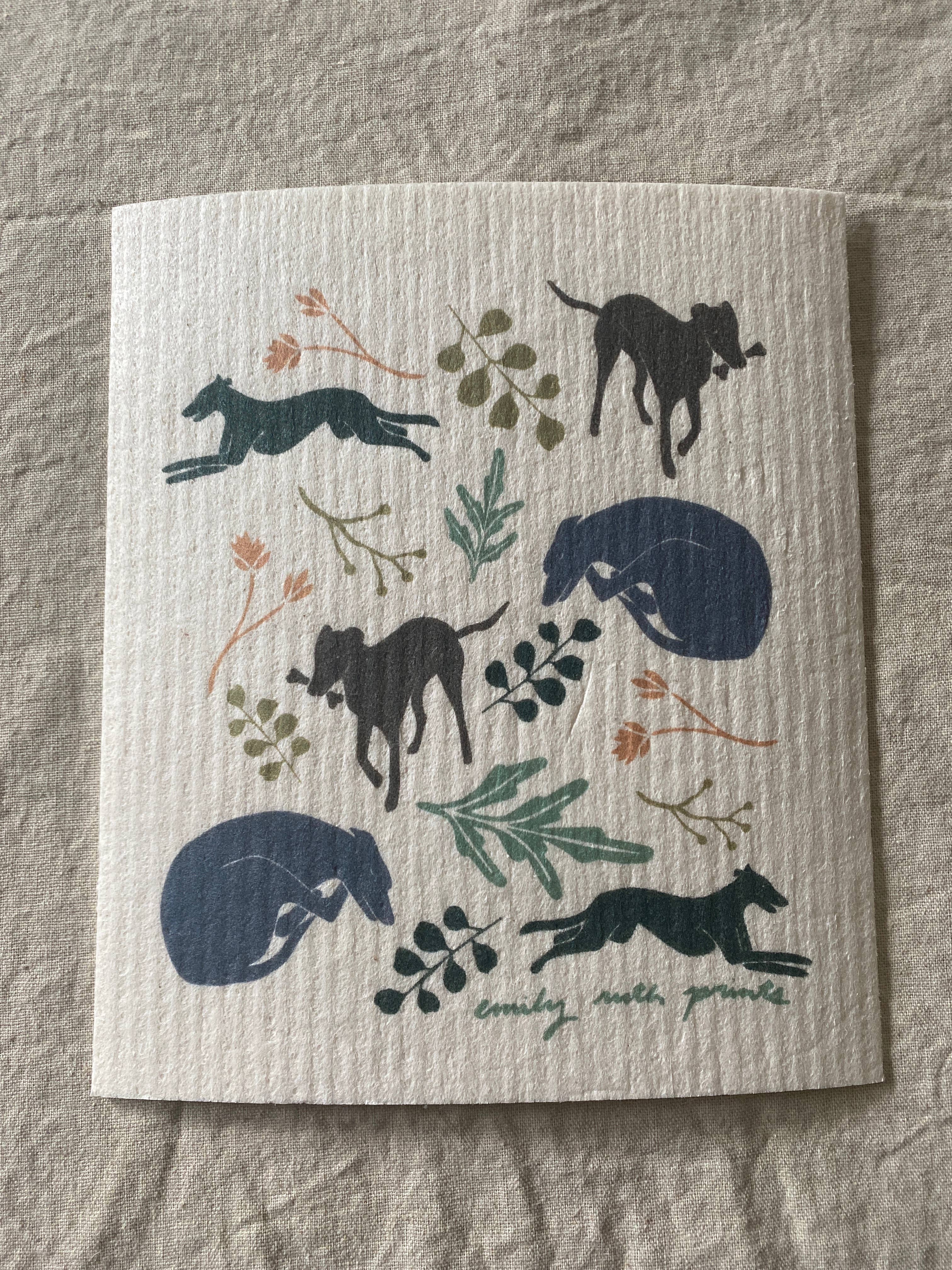 Greyhound - Swedish Dish Cloth - Wild Roots Apothecary