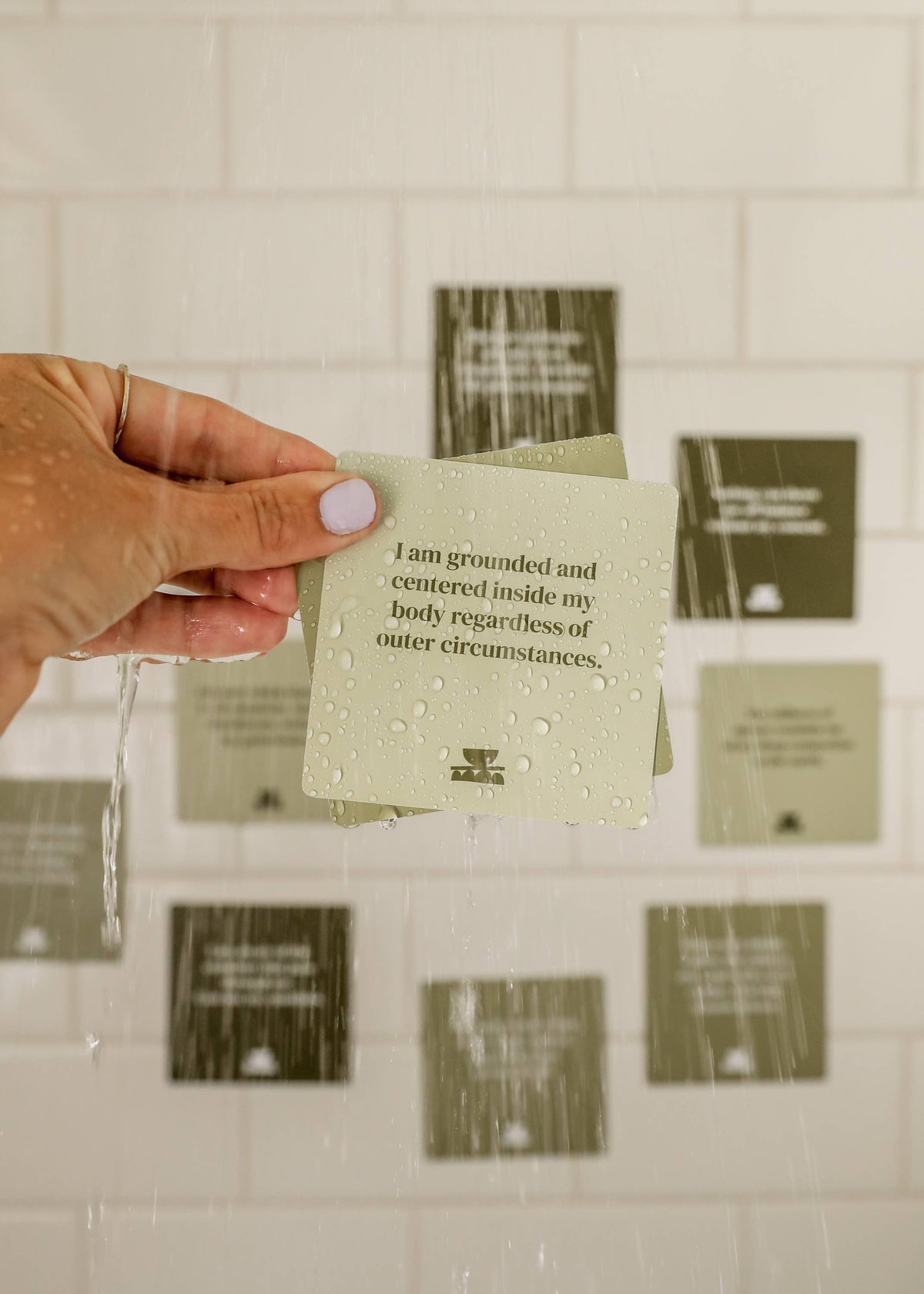 Grounding Shower Affirmation™  Cards